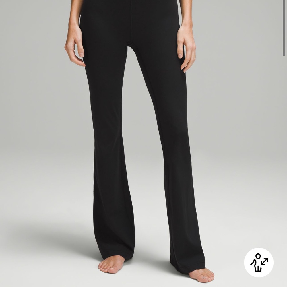 Lululemon black flared leggings size 2